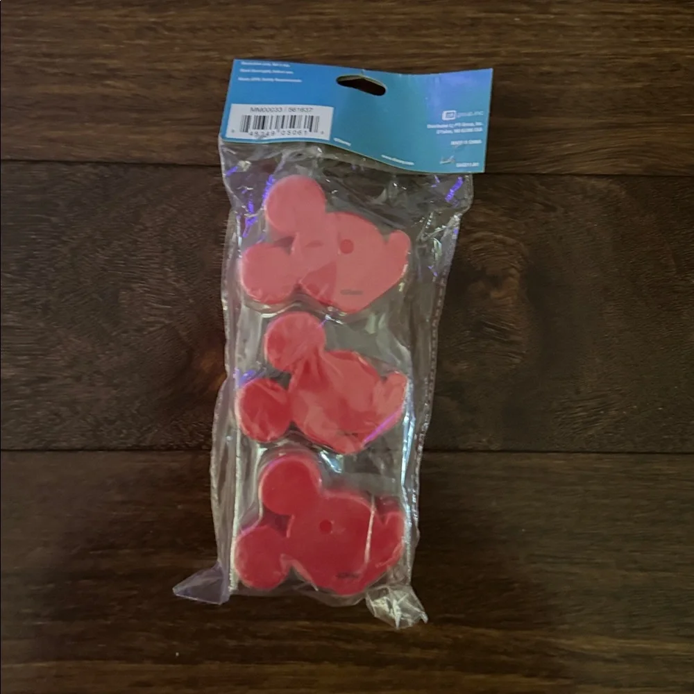 Disney Mickey Mouse Pink and Black Treat Containers - Set of 3
